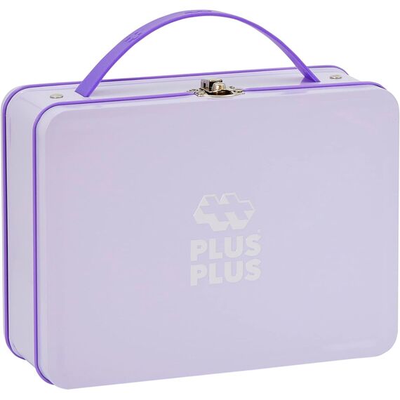 Geniales Konstruktionsspielzeug, Pastel, Bausteine-Set in praktischer Metall-Box mit Henkel, 600 Teile