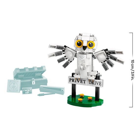 LEGO Harry Potter Hedwig im Ligusterweg 4 Set mit Spielzeug-Eule für Kinder, baubare Tier-Figur mit Hogwarts-Koffer, kleines Geschenk für Jungs, Mädchen und alle Fans ab 7 Jahren 76425