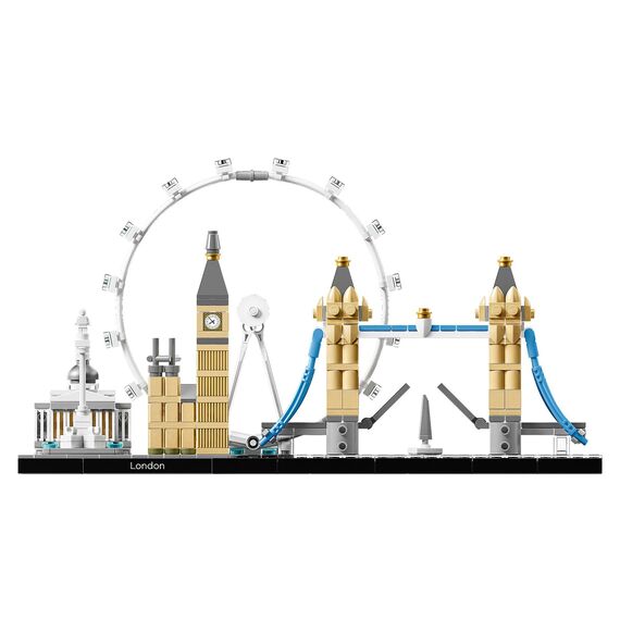 LEGO 21034 Architecture London Skyline-Modellbausatz, Bauset mit London Eye, Big Ben, Tower Bridge, Haus- und Büro-Deko, Geschenkidee für Sammler