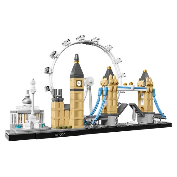 LEGO 21034 Architecture London Skyline-Modellbausatz, Bauset mit London Eye, Big Ben, Tower Bridge, Haus- und Büro-Deko, Geschenkidee für Sammler