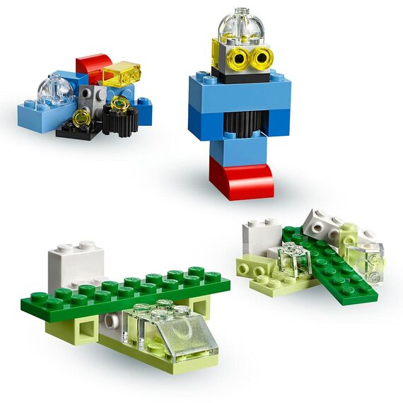 LEGO 10713 Classic Bausteine Starterkoffer & 11023 Classic Grüne Bauplatte, quadratische Grundplatte mit 32x32 Noppen als Basis für Konstruktionen und für weitere Sets