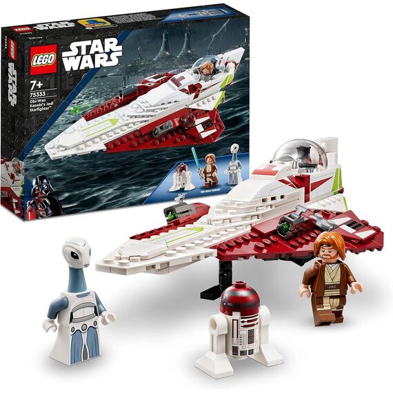 LEGO 75333 Star Wars Obi-Wan Kenobis Jedi Starfighter & 75363 Star Wars N-1 Starfighter des Mandalorianers – Microfighter Mikro-Bauspielzeug