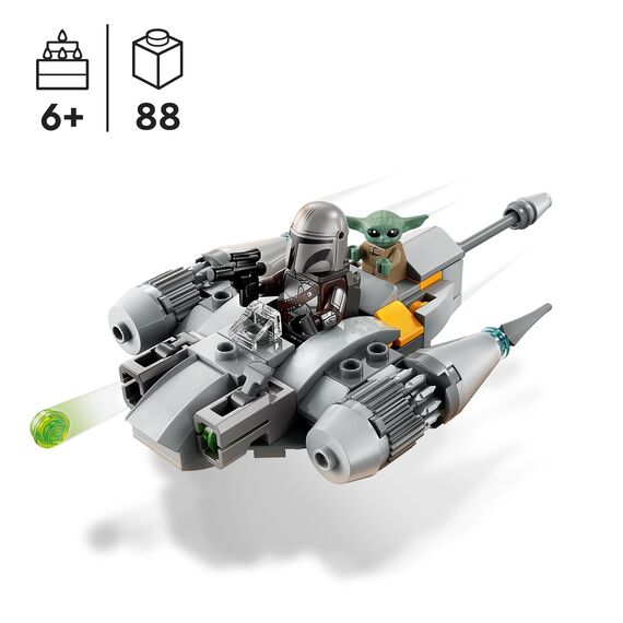 LEGO 75333 Star Wars Obi-Wan Kenobis Jedi Starfighter & 75363 Star Wars N-1 Starfighter des Mandalorianers – Microfighter Mikro-Bauspielzeug