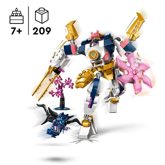 LEGO NINJAGO Coles Erdmech, Actionfiguren-Spielzeug mit veränderbarem Mech & NINJAGO Soras Technikmech, Actionfiguren-Spielzeug für Kinder, Ninja-Set
