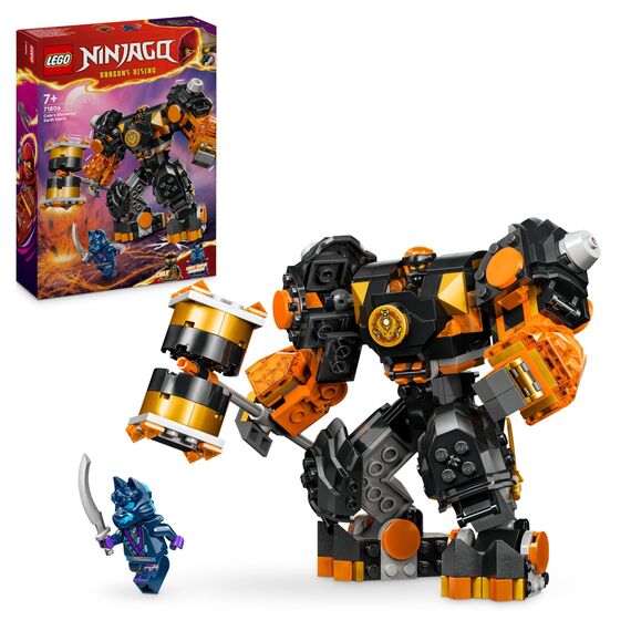 LEGO NINJAGO Coles Erdmech, Actionfiguren-Spielzeug mit veränderbarem Mech & NINJAGO Soras Technikmech, Actionfiguren-Spielzeug für Kinder, Ninja-Set