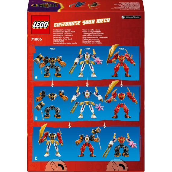 LEGO NINJAGO Coles Erdmech, Actionfiguren-Spielzeug mit veränderbarem Mech, Ninja-Set mit 2 Figuren inklusive Cole, Geschenk für 7-jährige Jungs und Mädchen 71806