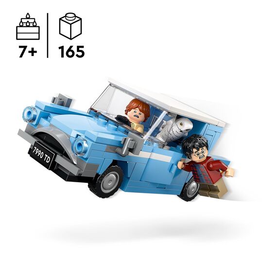 LEGO Harry Potter Dobby der Hauself Set, bewegliche ikonische Figur, Spielzeug & Harry Potter Fliegender Ford Anglia, baubares Spielzeug-Auto für Kinder