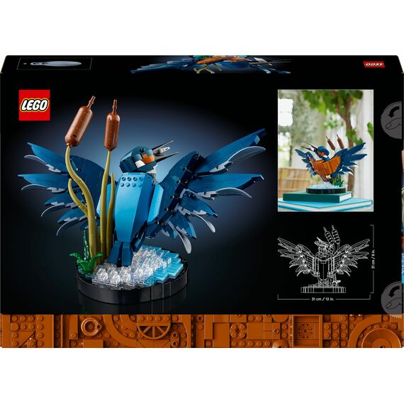 LEGO Icons Eisvogel Modellbausatz für Erwachsene, Vogel-Modell fürs Wohnzimmer oder Büro, Wohn- und Homeoffice-Deko, Geschenk für Vogelliebhaber und Ornithologen, Frauen und Männer 10331