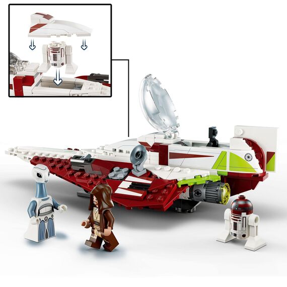 LEGO 75333 Star Wars Obi-Wan Kenobis Jedi Starfighter & 75363 Star Wars N-1 Starfighter des Mandalorianers – Microfighter Mikro-Bauspielzeug