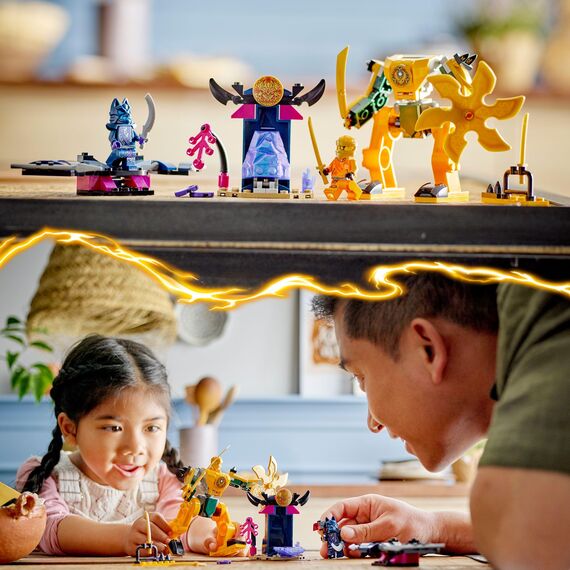 LEGO NINJAGO Arins Battle Mech, Ninja-Spielzeug für Kinder ab 4 Jahre mit Figuren inkl. Arin mit Mini-Katana, Actionfiguren & Mechs, kleines Geschenk für Jungs und Mädchen 71804