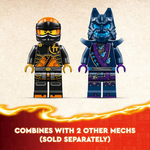 LEGO NINJAGO Coles Erdmech, Actionfiguren-Spielzeug mit veränderbarem Mech & NINJAGO Soras Technikmech, Actionfiguren-Spielzeug für Kinder, Ninja-Set