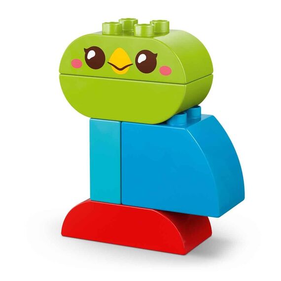 LEGO DUPLO 3-in-1 Kreative Tiere - Kleinkinder Lernspielzeug zur Förderung der Feinmotorik - Tierfiguren inkl. Hund, Katze, Vogel und Fisch - Geschenk für Babys, Mädchen und Jungen ab 1 Jahr - 10477