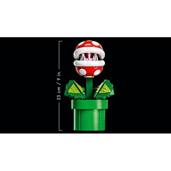 Lego 71426 Super Mario Piranha-Pflanze Set, bewegliche Figur mit Pfeife und 2 Münzelementen, Modellbausatz für Erwachsene zum Bauen, Schlafzimmer-Deko, Geschenk für Männer, Frauen und Jugendliche