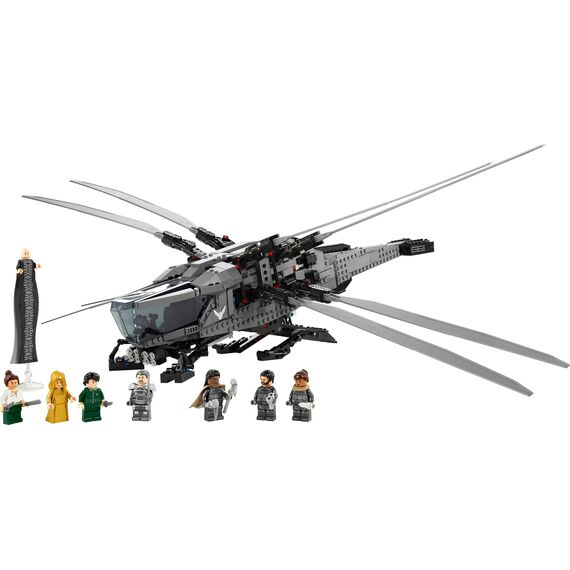 LEGO 10327 Icons Dune Atreides Royal Ornithopter, Set zum Sammeln für Erwachsene, Film-Geschenk für Männer, Frauen und Fans, Modell-Flugzeug mit 8 Figuren, darunter Paul Atreides und Baron Harkonnen