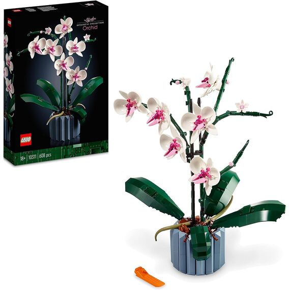LEGO Icons Garten der Stille, Botanical Zen-Garten-Set für Erwachsene mit Lotusblumen & 10311 Icons Orchidee, Künstliche Pflanzen Set mit Blumen