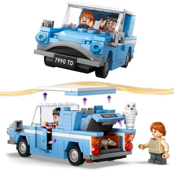 LEGO Harry Potter Der Sprechende Hut, Hogwarts-Modell für Erwachsene & Harry Potter Fliegender Ford Anglia, baubares Spielzeug-Auto für Kinder