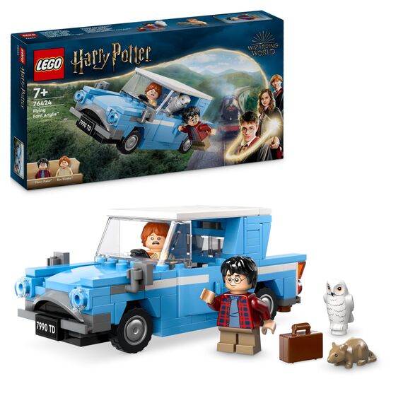 LEGO Harry Potter Der Sprechende Hut, Hogwarts-Modell für Erwachsene & Harry Potter Fliegender Ford Anglia, baubares Spielzeug-Auto für Kinder