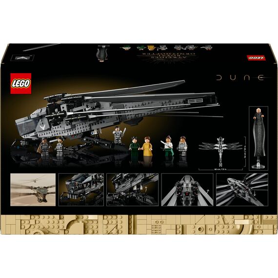 LEGO 10327 Icons Dune Atreides Royal Ornithopter, Set zum Sammeln für Erwachsene, Film-Geschenk für Männer, Frauen und Fans, Modell-Flugzeug mit 8 Figuren, darunter Paul Atreides und Baron Harkonnen