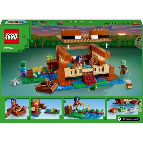 LEGO Minecraft Das Froschhaus - Spielzeug mit Boot, Tierfiguren & Zubehör - Gaming Spielset mit Ruderboot, Ofen, Kuchen und Honig - Gamer Geschenk für Jungen & Mädchen ab 8 Jahren - 21256