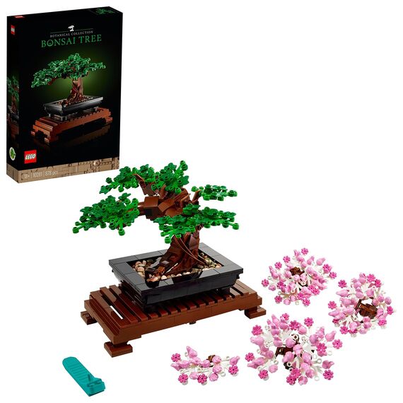LEGO Icons Garten der Stille, Botanical Zen-Garten-Set für Erwachsene mit Lotusblumen & Icons Bonsai Baum Set für Erwachsene, Pflanzen Home Deko Set
