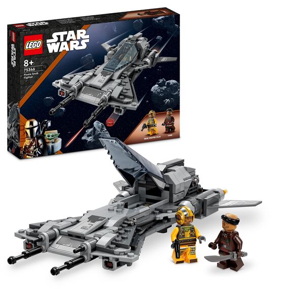 LEGO 75362 Star Wars Ahsoka Tanos T-6 Jedi Shuttle Set & 75346 Star Wars Snubfighter der Piraten Set, The Mandalorian Staffel 3