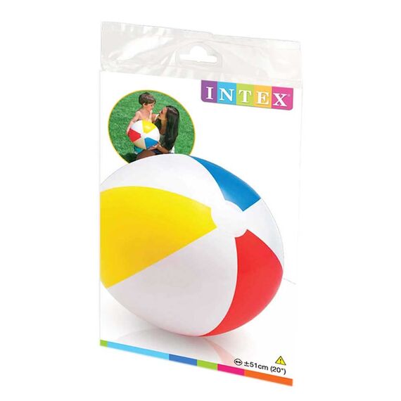 Intex 59020NP - Aufblasbarer Ball Glossy Assortiert, Vinyl, Mehrfarbig, 51 cm