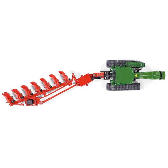 siku 6783, Drehpflug, 1:32, Ferngesteuert, Für SIKU CONTROL Fahrzeuge mit Anhängerkupplung, Metall/Kunststoff, Rot