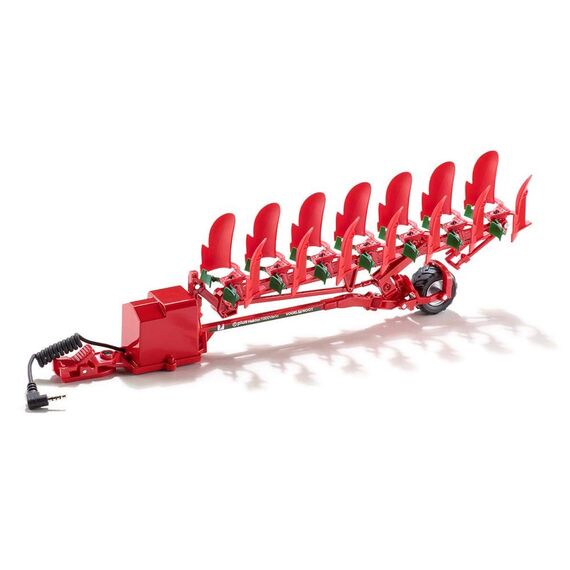 siku 6783, Drehpflug, 1:32, Ferngesteuert, Für SIKU CONTROL Fahrzeuge mit Anhängerkupplung, Metall/Kunststoff, Rot