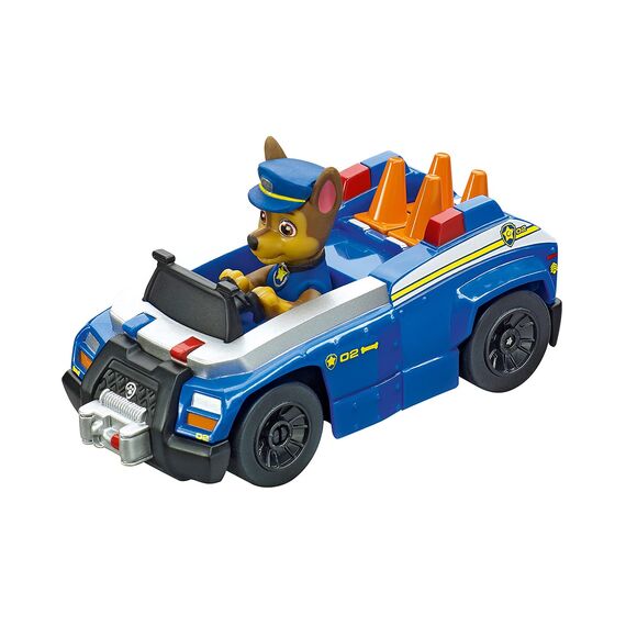 Carrera 20063035 PAW Patrol-On The Double, Mehrfarbig - Exklusiv bei Amazon & First PAW Patrol - Rocky Rennauto I Maßstab 1:50 I Rennauto Rennbahn First I Für Kinder ab 3 Jahren & Erwachsene