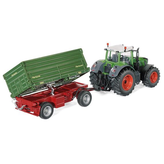 siku 6781, Zweiseitenkipper Anhänger, 1:32, Ferngesteuert, Für SIKU CONTROL Fahrzeuge mit Anhängerkupplung, Metall/Kunststoff, Grün