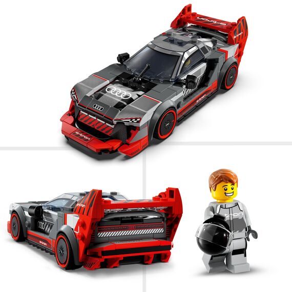 LEGO Icons McLaren MP4/4 & Ayrton Senna Modellauto Set, F1 Rennwagen Bausatz & Speed Champions Audi S1 e-tron Quattro Rennwagen Set mit Auto-Spielzeug zum Bauen
