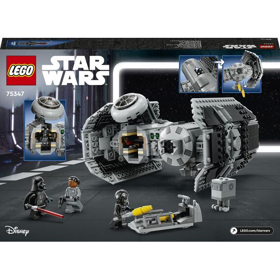LEGO 75347 Star Wars TIE Bombe Spielzeug mit Darth Vader Minifigur mit Lichtschwert und Gonk-Droide, Starfighter Modell - Geschenk für Jungen und Mädchen ab 9 Jahren