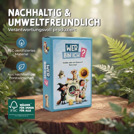 lila liebt dich Wer Bin ich Spiel Kinder ab 4 Jahre - Lustiges Ratespiel & Reisespiele für Unterwegs - Interaktives Kartenspiel, Ostergeschenke Kinder, Quiz Spaß für die ganze Familie
