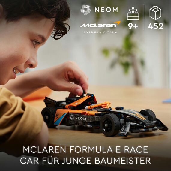 LEGO Technic Kawasaki Ninja H2R Motorrad, Geschenk für Kinder & Erwachsene & Technic NEOM McLaren Formula E Race Car, Rennwagen Spielzeug für Kinder ab 9 Jahren