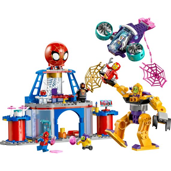 LEGO Marvel Das Hauptquartier von Spideys Team, Spider-Man-Spielzeug mit Fahrzeug und Mech, Geschenk für Jungs und Mädchen ab 4 Jahren, die Fans der TV-Serie Spidey und Seine Super-Freunde sind 10794