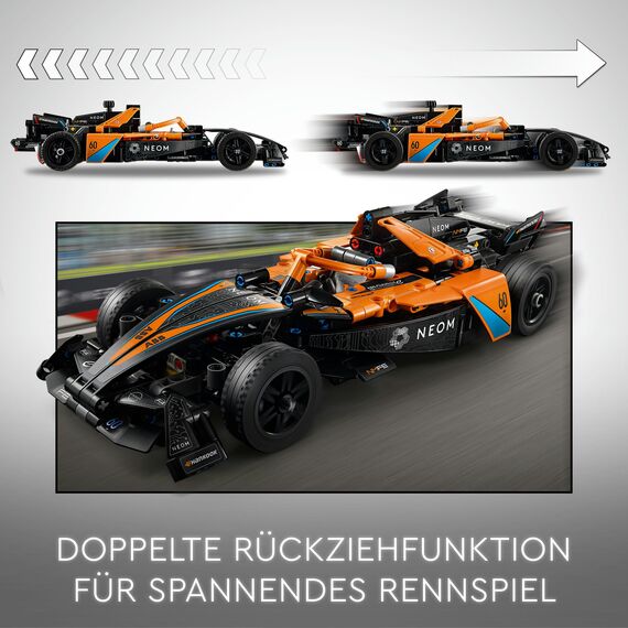 LEGO Technic Kawasaki Ninja H2R Motorrad, Geschenk für Kinder & Erwachsene & Technic NEOM McLaren Formula E Race Car, Rennwagen Spielzeug für Kinder ab 9 Jahren