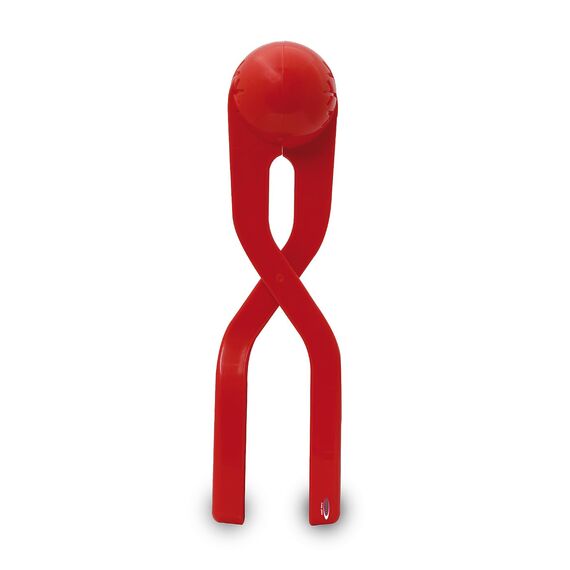 JAMARA 460394 - Snow Play Schneeballzange 38cm rot – Schneebälle (ca. 7 cm Durchmesser) in Sekunden Formen, nie Wieder kalte Hände, Schneebälle sind fluffig und Nicht so hart wie die Handgemachten