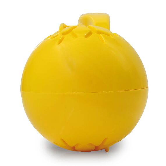 JAMARA 460396 - Snow Play Schneeballzange 38cm - Schneebälle (ca. 7 cm Durchmesser) in Sekunden Formen, nie Wieder kalte Hände, Schneebälle sind fluffig und Nicht so hart wie die Handgemachten, gelb