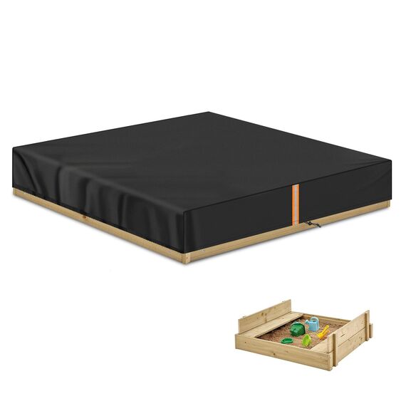 VANSHEIM Sandkastenplane Abdeckplane Regenschutz Sandkasten Abdeckung Abdeckplane für Sandkästen Kinderpool Sandkastenabdeckungen Wasserdicht Staubdicht Sandkastenschutzhülle 185x185x20cm