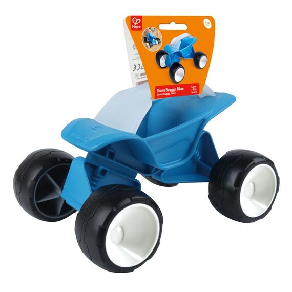 Hape Dünen-Buggy, blau - Sandspielzeug für Draußen, Robustes Outdoor Sandspielzeug, Strandauto zum Schieben, Sandkasten Fahrzeug für Sommer & Garten, Strandspielzeug für Kinder ab 12 Monaten