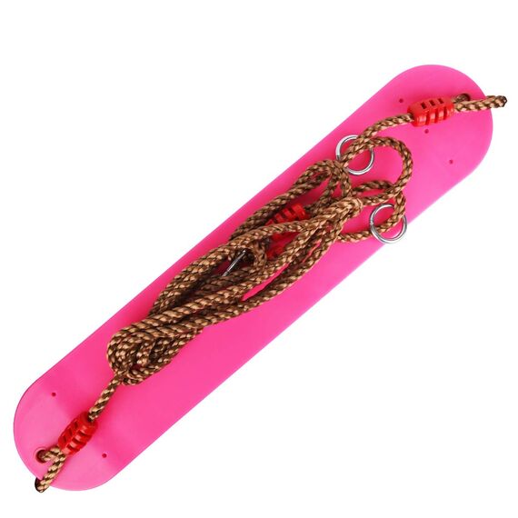 Braoses Elastischer Kinderschaukel Farbe Eva weichen Bord U-Schaukel Brettschaukel Schaukelsitz Schaukelbrett belastbar bis ca. 150Kg Schaukel für Kinder Garten Outdoor (Rosa)