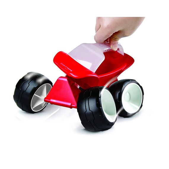 Hape Dünen-Buggy, rot - Kinder Strandfahrzeug und Sandspielzeug, Robustes Outdoor Spielzeug für Strand, Sandkasten und Garten, fördert Motorik und Fantasie, Strandspielzeug für Kinder ab 12 Monaten