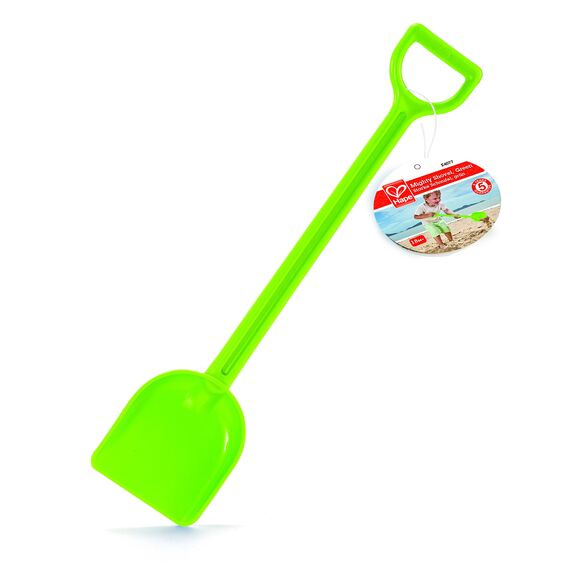 Hape Starke Schaufel, Länge 40cm, Grün - Robuste Sandschaufel für Strand, Sandkasten und Garten, Outdoor Buddelspielzeug für Kleinkinder, Sandspielzeug für Kinder ab 18 Monaten