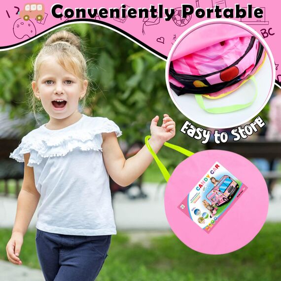 Britik Pop up Spielhaus Kinderzelt Spielzeug Faltbares Kinderspielhaus Zelt Indoor Outdoor Garten Spielzelt Geschenke für 3-8 Jahre Kinder Baby Mädchen Junge Geburtstag Geschenkideen