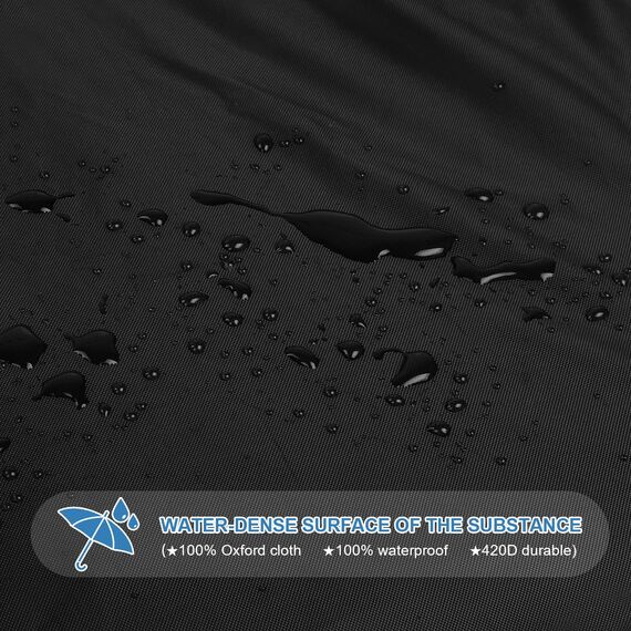VANSHEIM Sandkastenabdeckung Wasserdicht Sandkasten Abdeckung Sandkasten Hülle Sandabdeckung Poolabdeckung mit Kordelzug und Elastikband Winddicht Anti UV 420D Oxford Gewebe 125x125x20cm