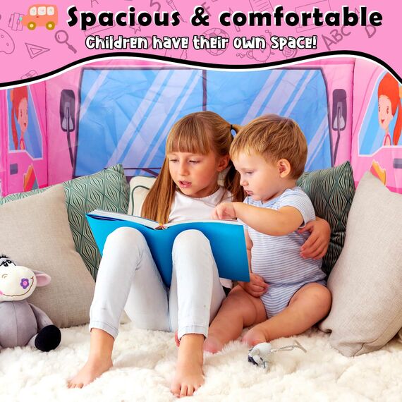 Britik Pop up Spielhaus Kinderzelt Spielzeug Faltbares Kinderspielhaus Zelt Indoor Outdoor Garten Spielzelt Geschenke für 3-8 Jahre Kinder Baby Mädchen Junge Geburtstag Geschenkideen