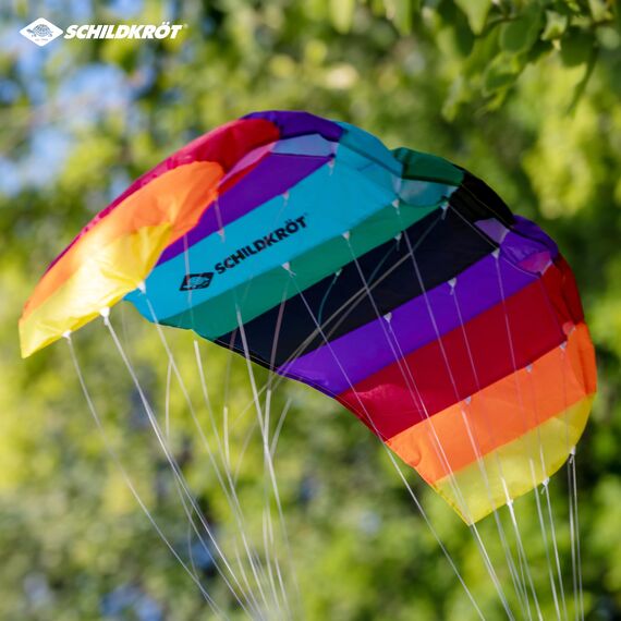 Schildkröt® Dual Line Sport Kite 1.6, Zweileiner Lenkmatte, ab 12 Jahren, 45x160cm, inkl. Polyester Flying Line (45kp), 2x25m auf Winder mit Schlaufen, 3-6 Beaufort; 970460