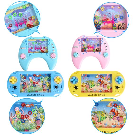 Herefun Wasser Flipper, 8Pcs Handheld Spiel Geduldsspiel , Mini Wasser Ring Spiel, Wasserflipper Fische Mitgebsel Kindergeburtstag Geschenke