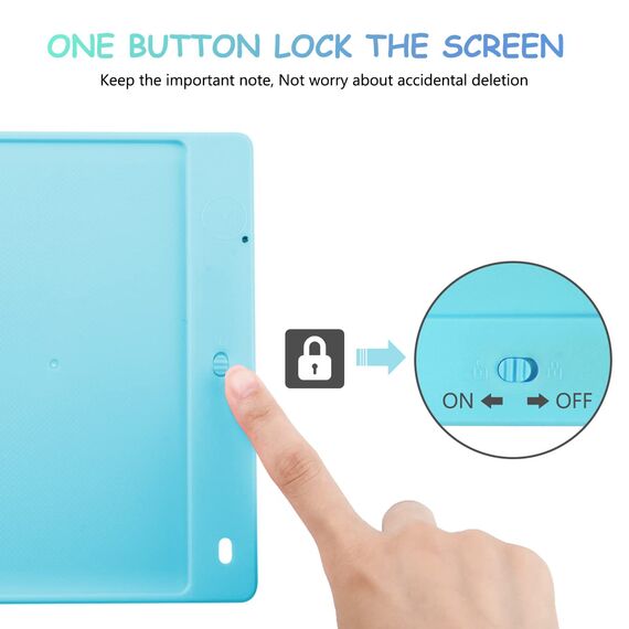 Vicloon Zaubertafeln für Kind 10 Zoll LCD Schreibtafel, Kreatives Spielzeug für Kind Erwachsene Mädchen und Jungen - Blau