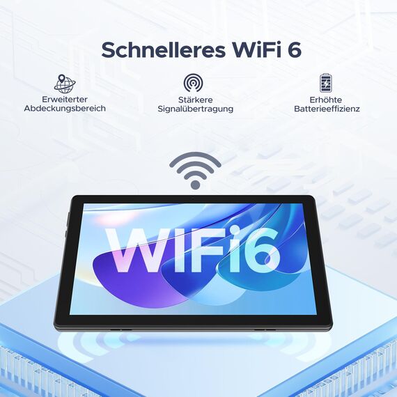 DOOGEE U10 2025 Neueste Android 15 Tablet 10 Zoll, 16GB RAM+128GB ROM (2TB TF) Kinder Tablets PC 5060mAh Gaming Tablet Android, Widevine L1/ 8MP+5MP Dual Kamera/WiFi 6/ Type C/ 3.5mm Kopfhörerbuchse